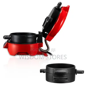 Raf 600w Electric Hamburger Sandwich Maker Toaster Round Barbecue