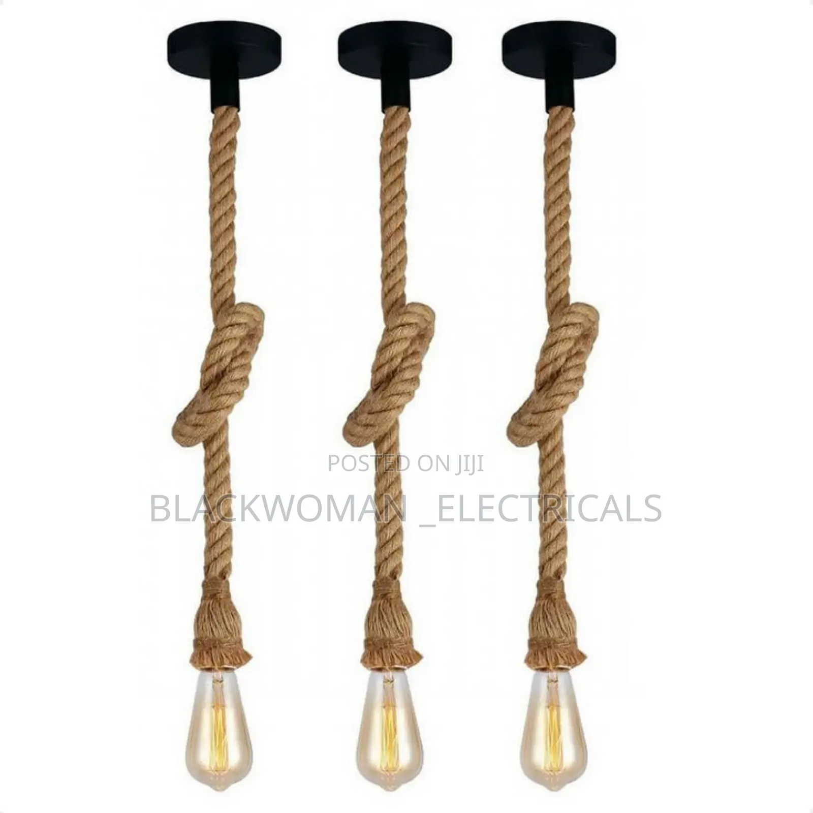 Rope Pendant With Light