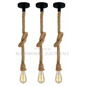 Rope Pendant With Light