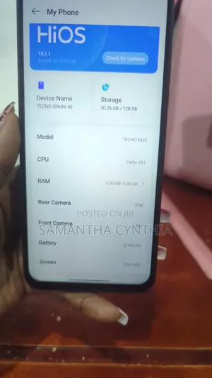 Tecno Spark 40 128 GB Black