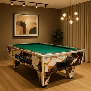 2026 Double Jointer Pool Table With Marble Stone Finish & Accessories
