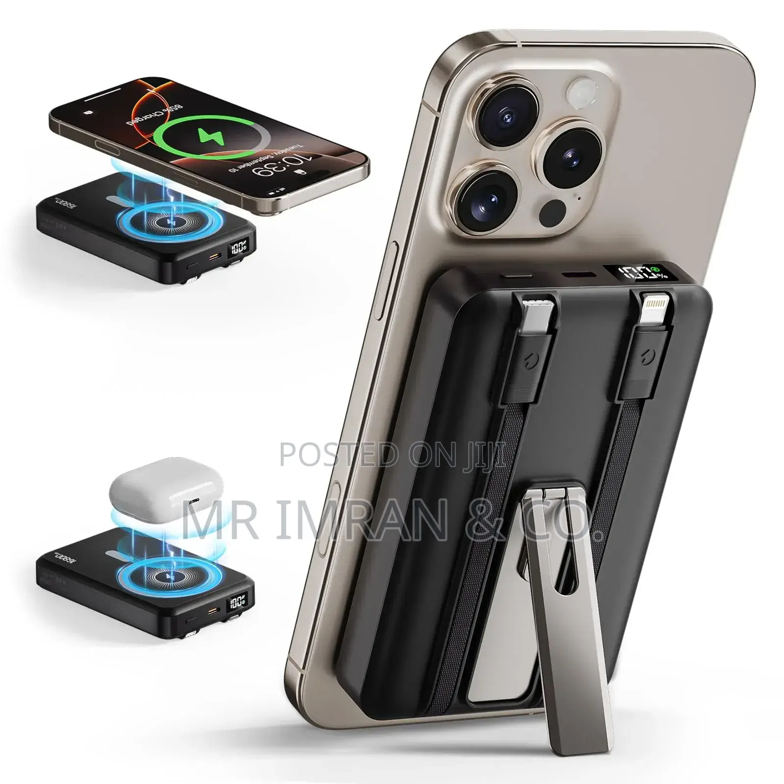 Hoco Q48 10000mah Magnetic Wireless Charging Power Bank.