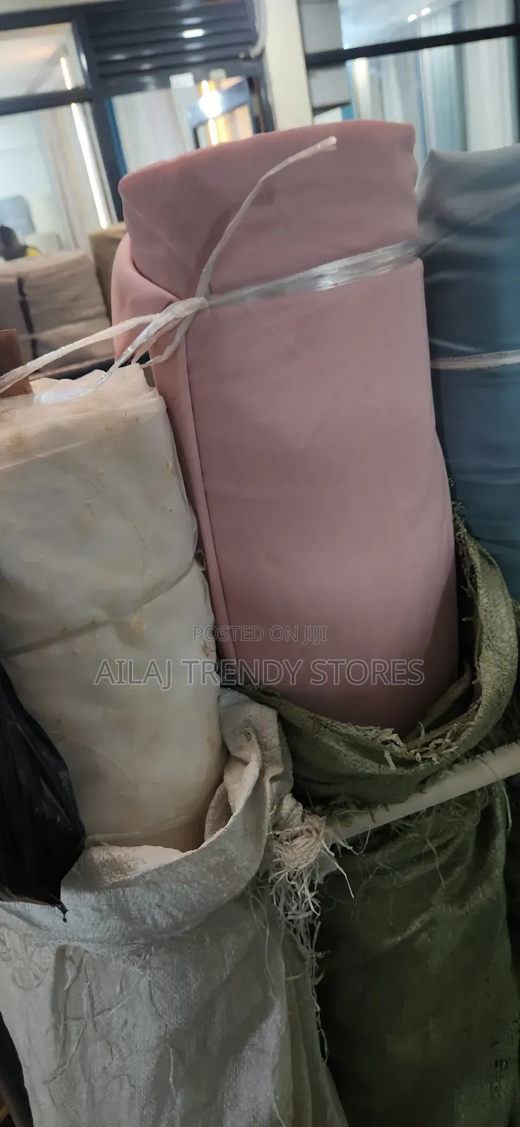 Pink Blue Gray Sheers Per Metre
