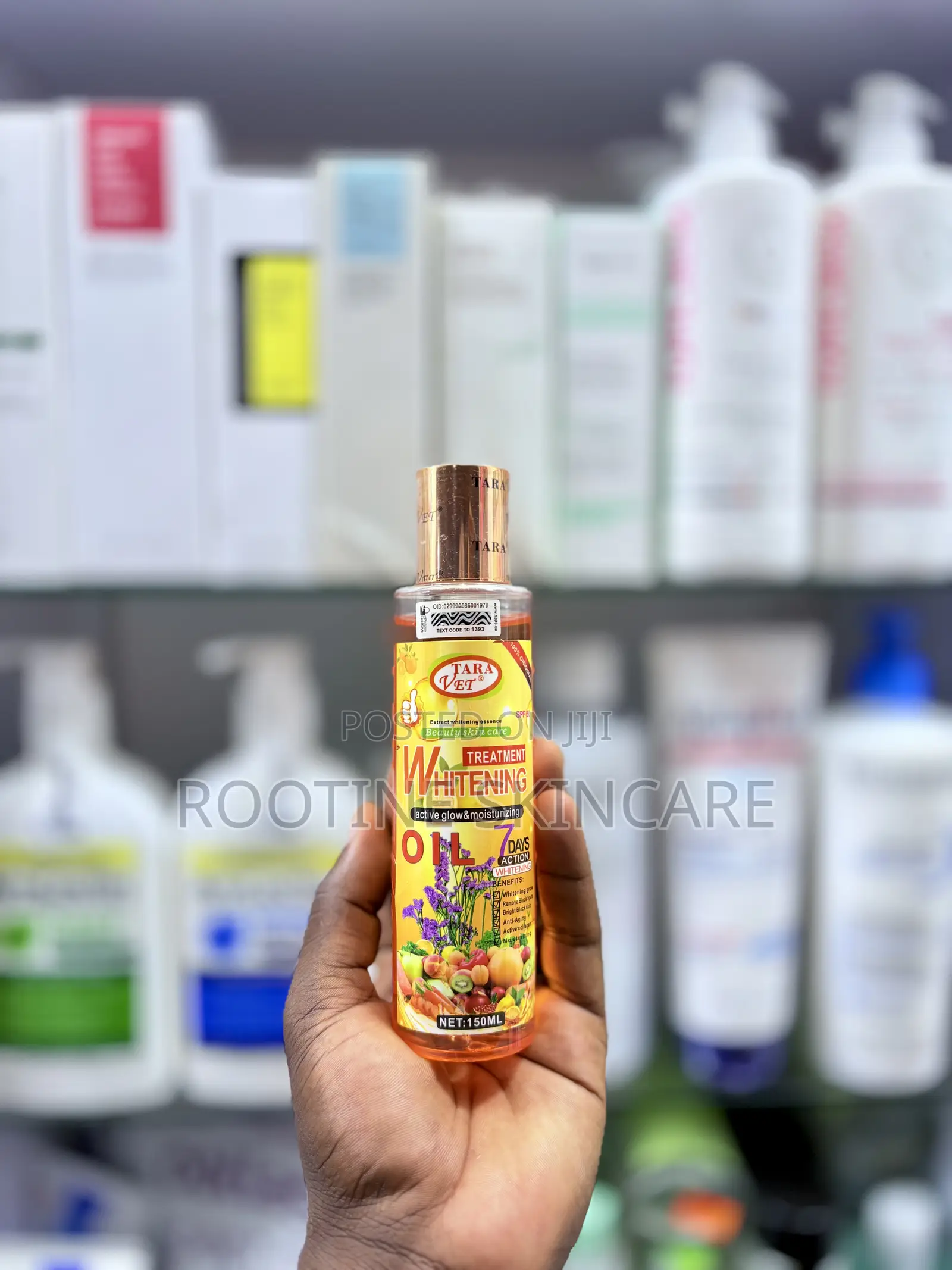 Tara Vet Actuve Glowing Whitening Bidy Oil 150mls