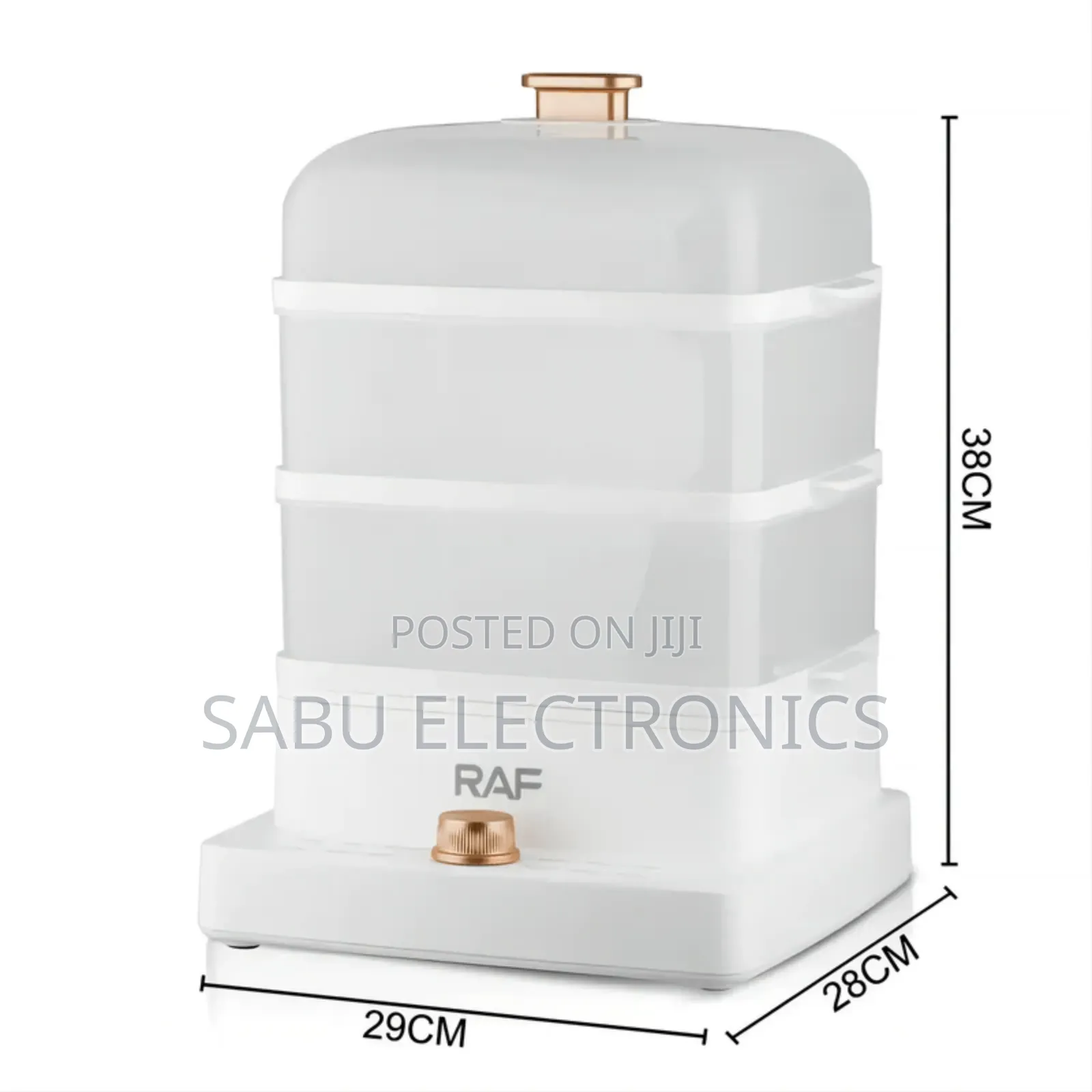 Raf 3-Tier Electric Food Steamer – 1200w Healthy Cooking