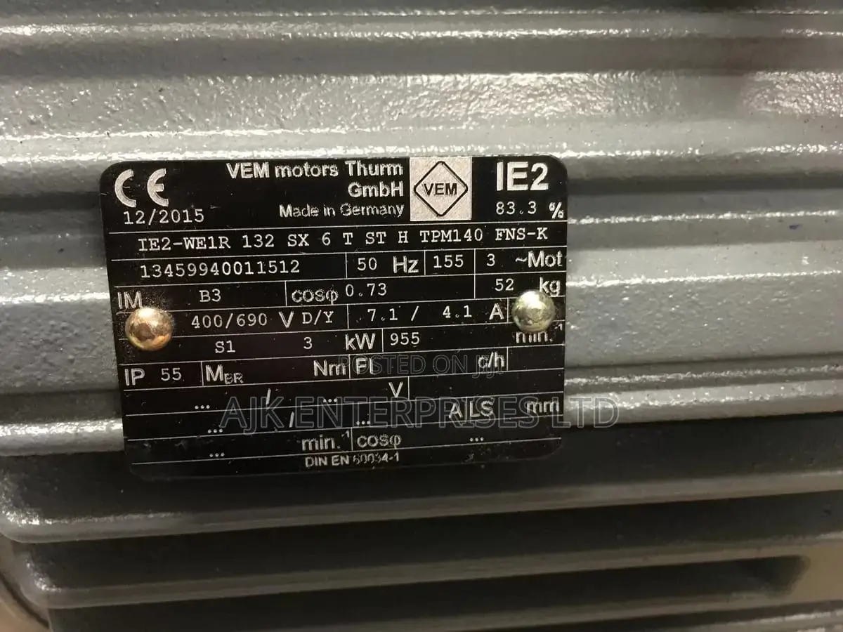Three Phase 4hp Low Speed Flanged Motor