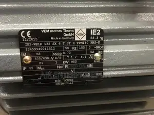 Three Phase 4hp Low Speed Flanged Motor