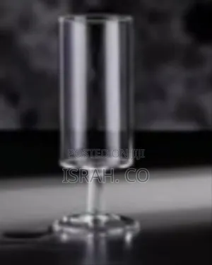 Set of 6 Contemporary Cylindrical Stemmed Glasses