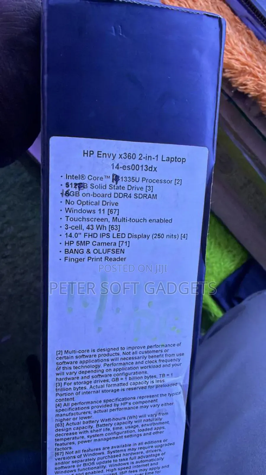 New Laptop HP Envy X360 15-Cp0013nr 16GB Intel Core I7 SSD 512GB
