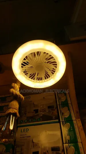 Light With Fan, Changes 3 Colors Warm ,White N Warmwhite