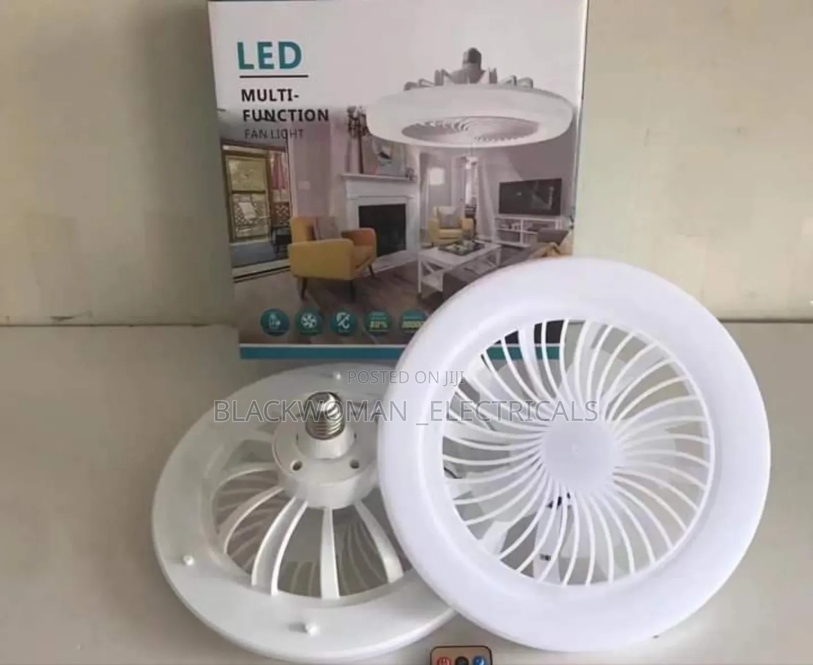 Light With Fan, Changes 3 Colors Warm ,White N Warmwhite