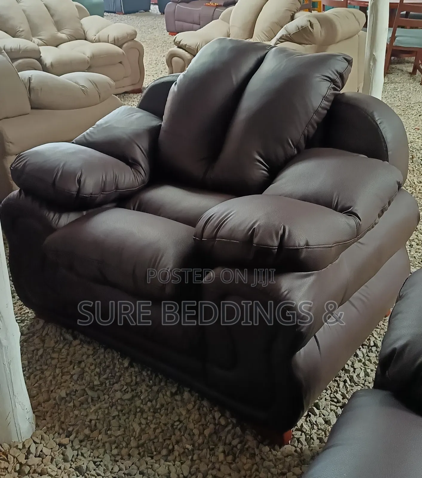 Comfort 7 Sitters Leather Sofa
