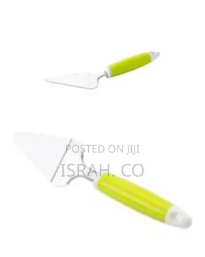 Stainless Steel Cake Pie Server With Comfort Grip - Multicolor