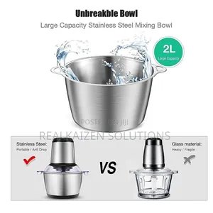 Uk Homeasy 2l Stainless Steel Electric Kitchen Meat Grinder