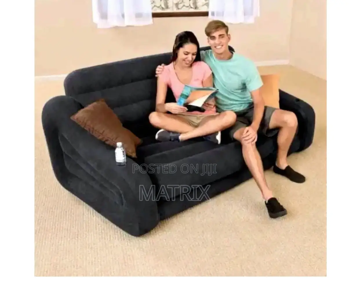 Inflatable Air Sofa Chair Two Seats With Smart Bed and Free Pump