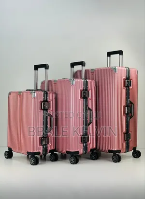3 Piece Non Zipper Alminium Vip Travel Suitcases