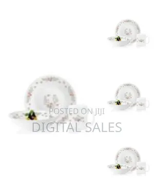 Luminarc 12 Piece Set of Floral Dinnerware - Multicolor