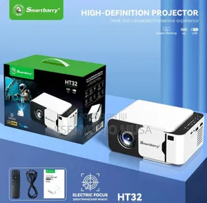 Smartberry Ht32 Portable Hd Projector | Electric Focus, 180" Display