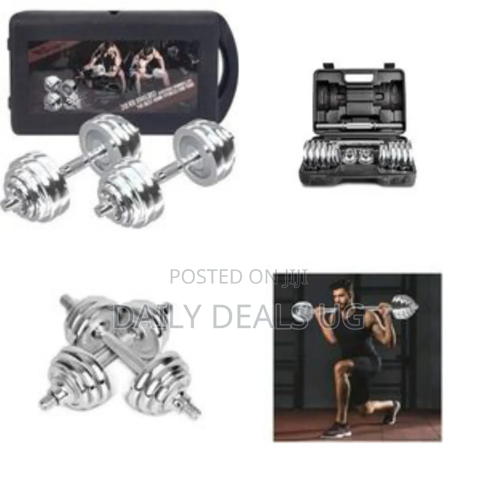 Professional Adjustable Dumbbell Set (30kg) - Multicolor