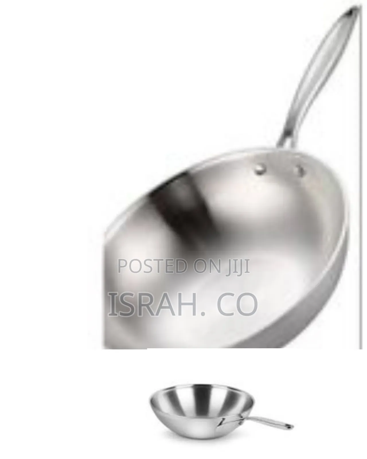 Stainless Steel Wok / Stir-Fry Pan - Multicolor