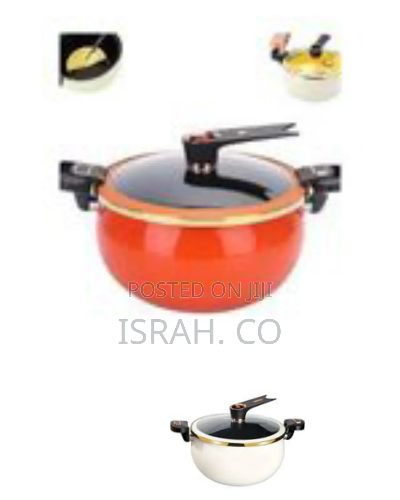 Stylish Modern Casserole Pot / Stockpot With Tempered Glass Lid