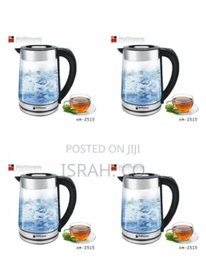 Hoffmans Glass Led Electric Kettle/ Percolator