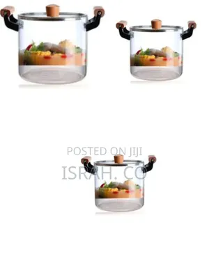 High Borosilicate Glass Saucepan - Transparent