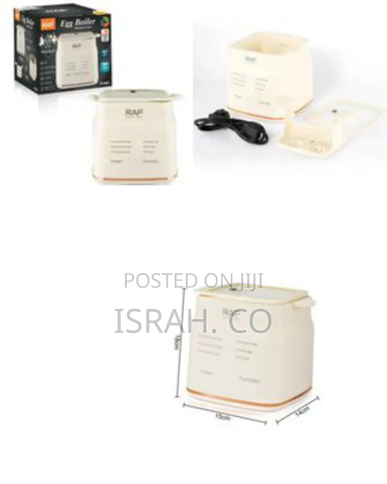 Raf Multi-Functional Electric Egg Cooker / Boiler - Multicolor
