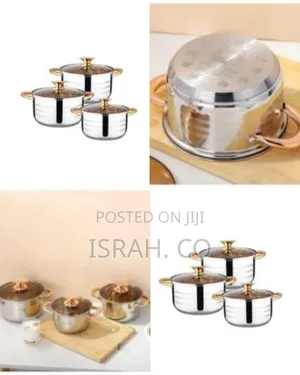 6 Piece Set of Quality Stainless Steel Cookware