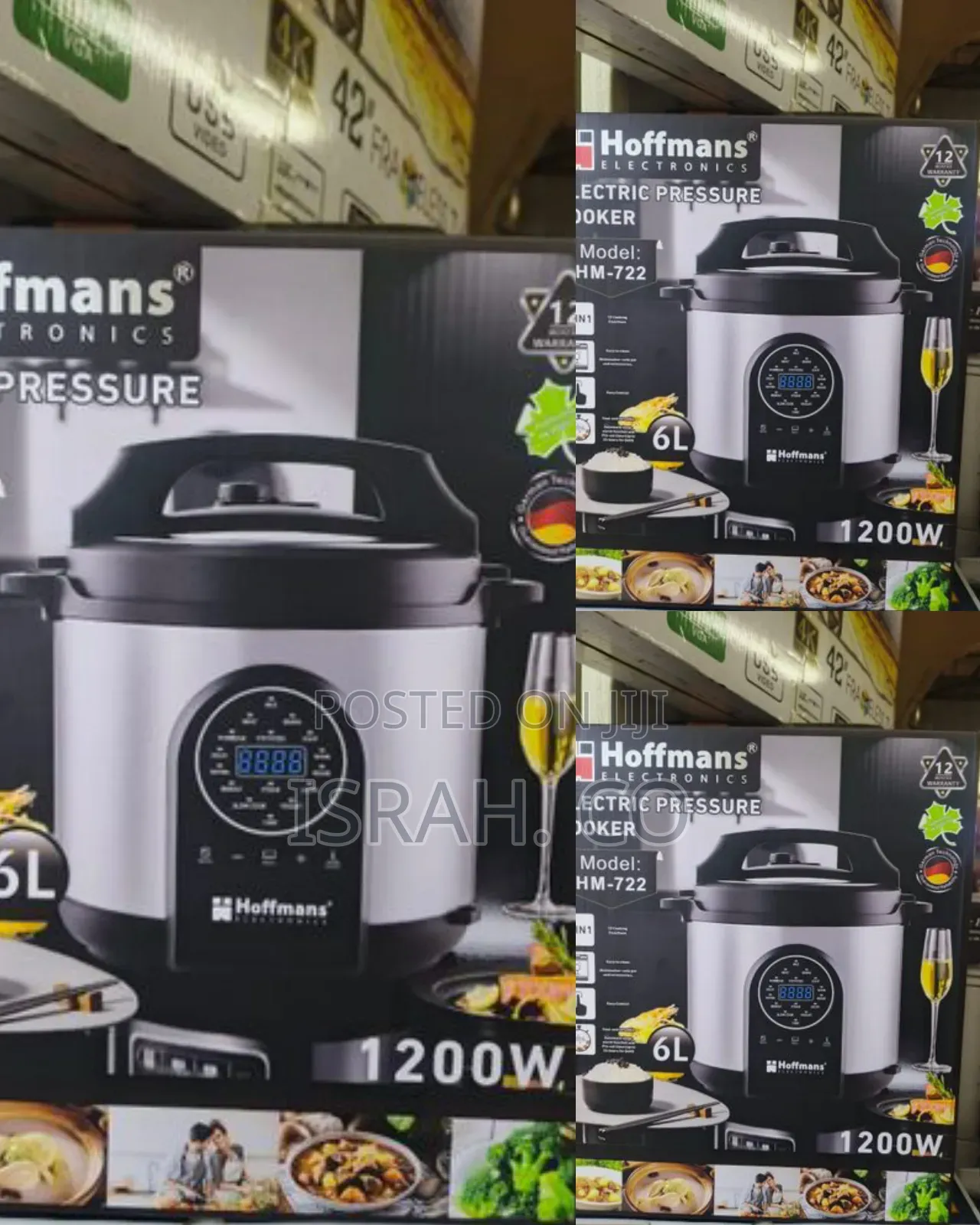 Hoffmans 12-in-1 Electric Pressure Cooker (Model: Hm-722)