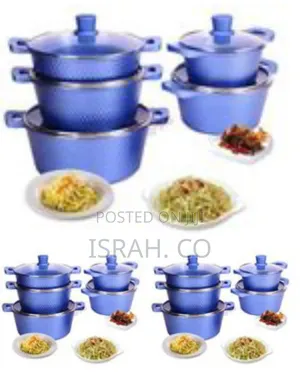 10-Piece Set of Hammered Copper-Tone Cookware