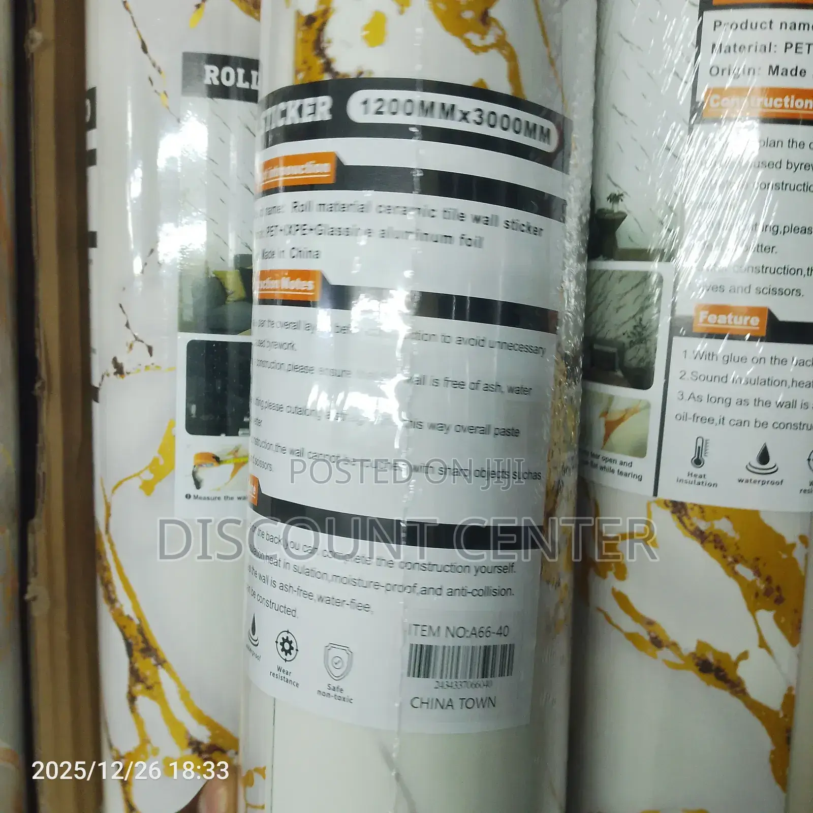 Ceramic Tile Wall Sticker 1200mmx3000mm