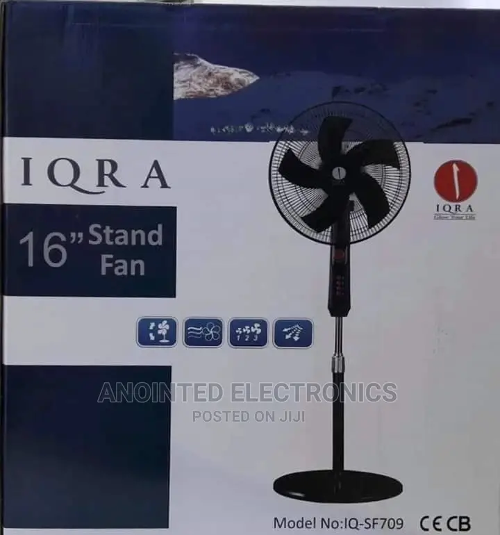 Stand Fan Black