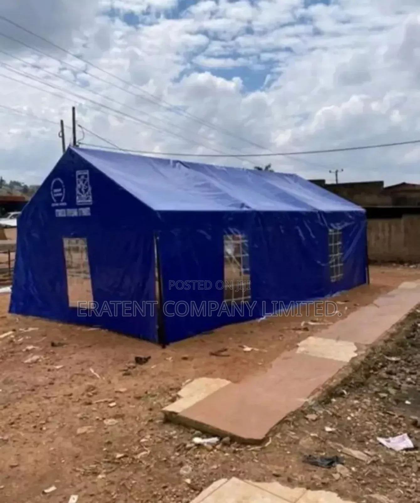 50seater Tent Covering Three Sides A-shaped Frame