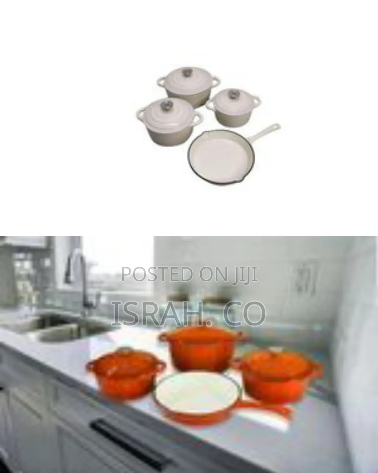 7-Piece Authentic Enameled Cast Iron Cookware