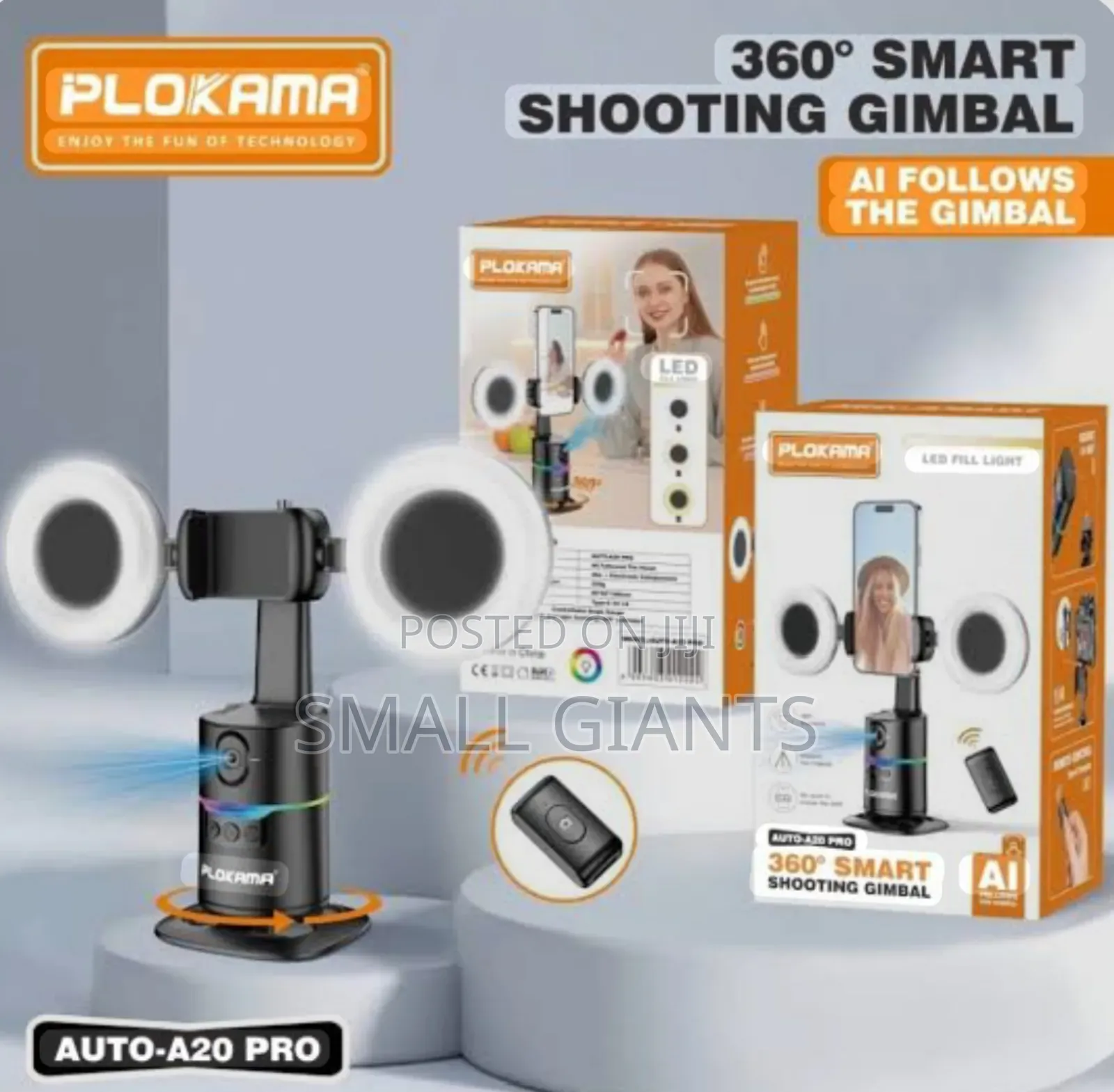 Plokama Auto-A20 Pro 360° Smart Selfie Stick Gimbal