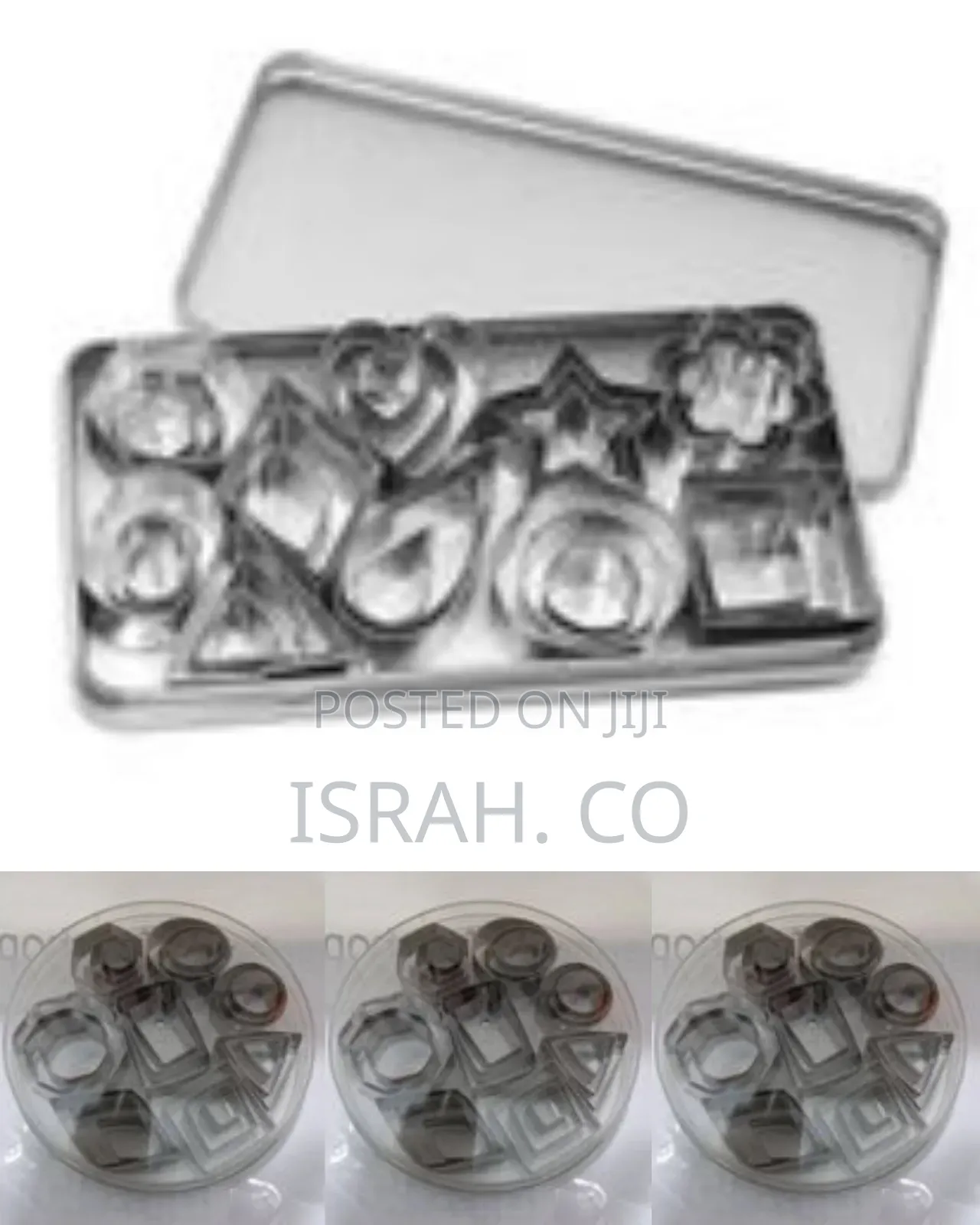 Set of Stainless Steel Cookie Cutters and Shapers