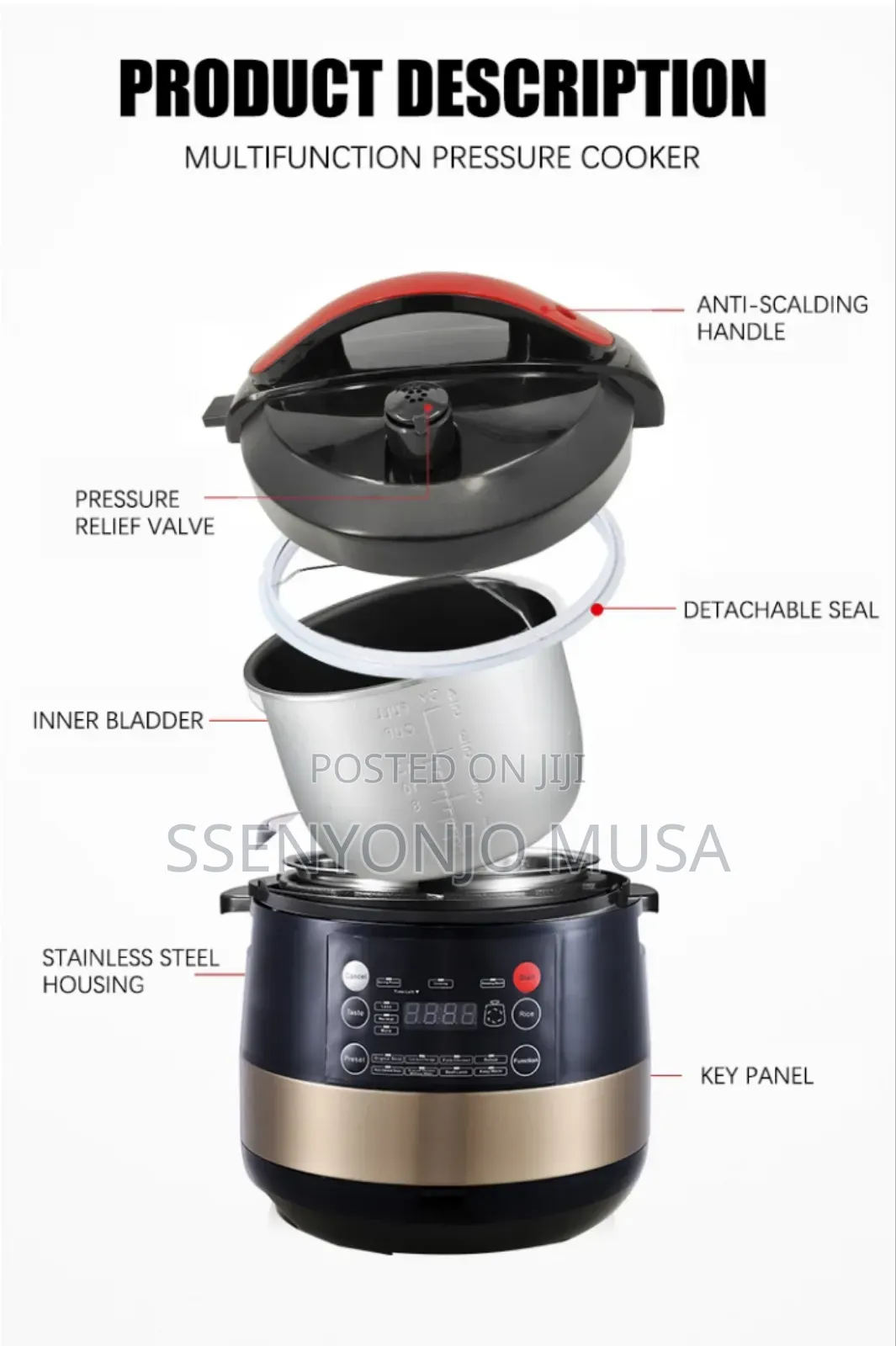 Smile 11-in-1 Intelligent Electric Pressure Cooker 4l | 1200w Multi