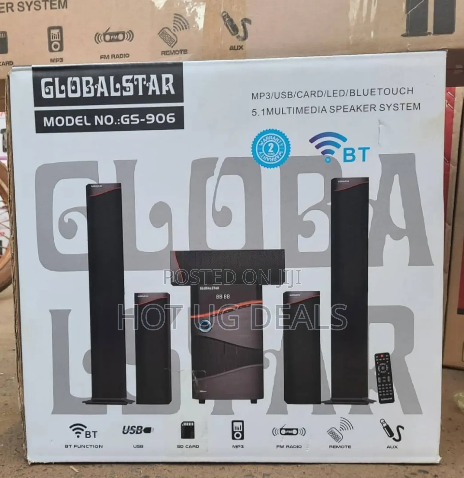 Global Star Bluetooth Speaker Gs-906 5.1 Home Multispeaker System