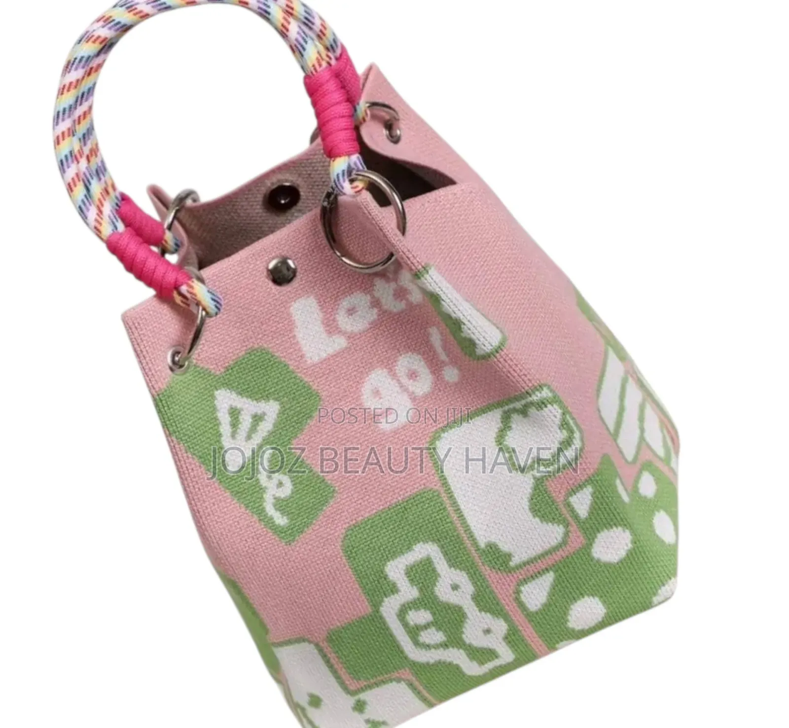 Small Canvas Bucket Bag