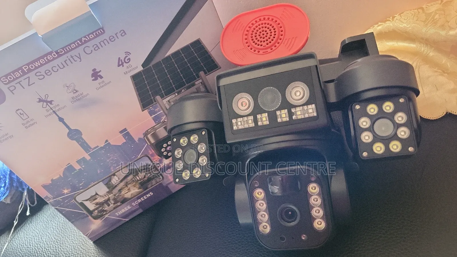 4g Solar Camera 3lens