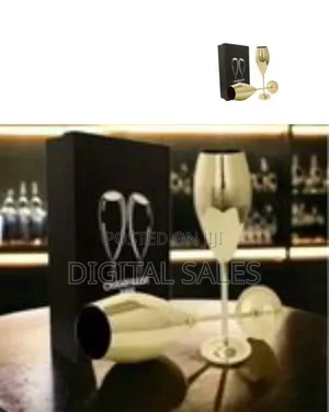 Elegant Stainless Steel Champagne Flutes