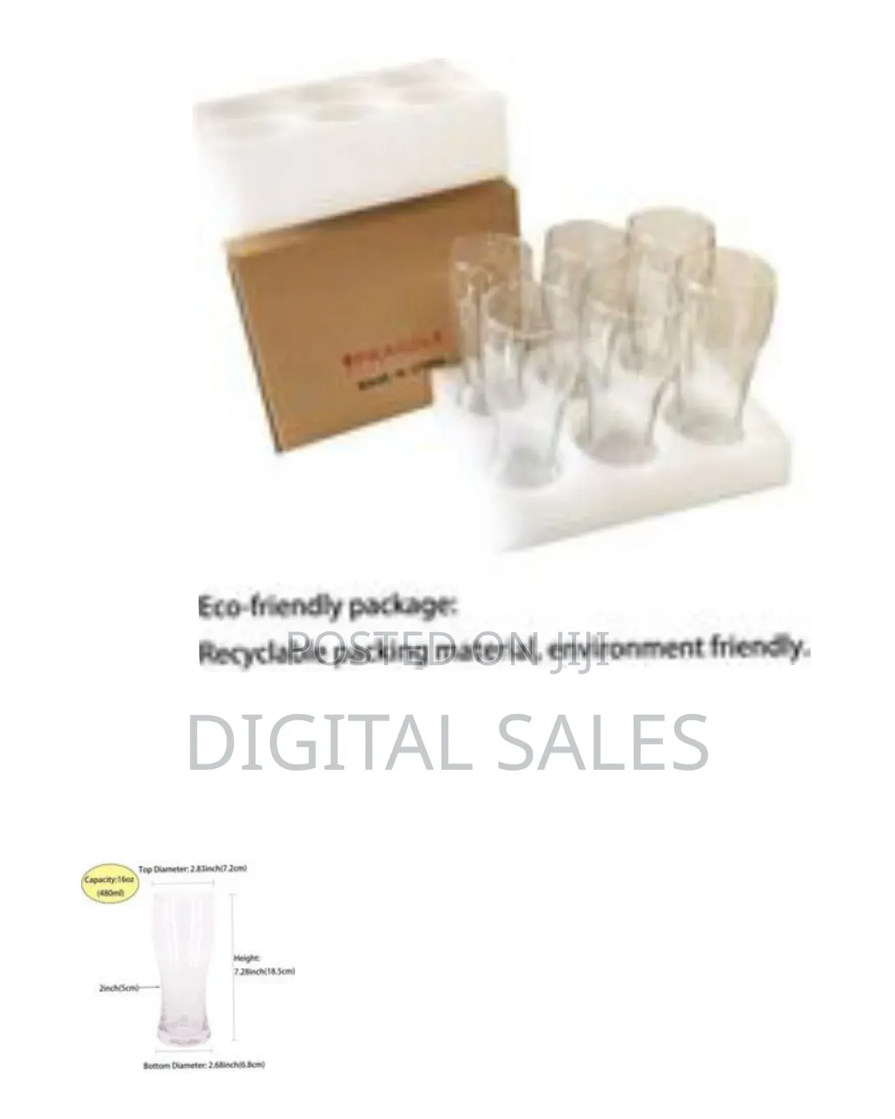Pack of 6 Beer Glasses##