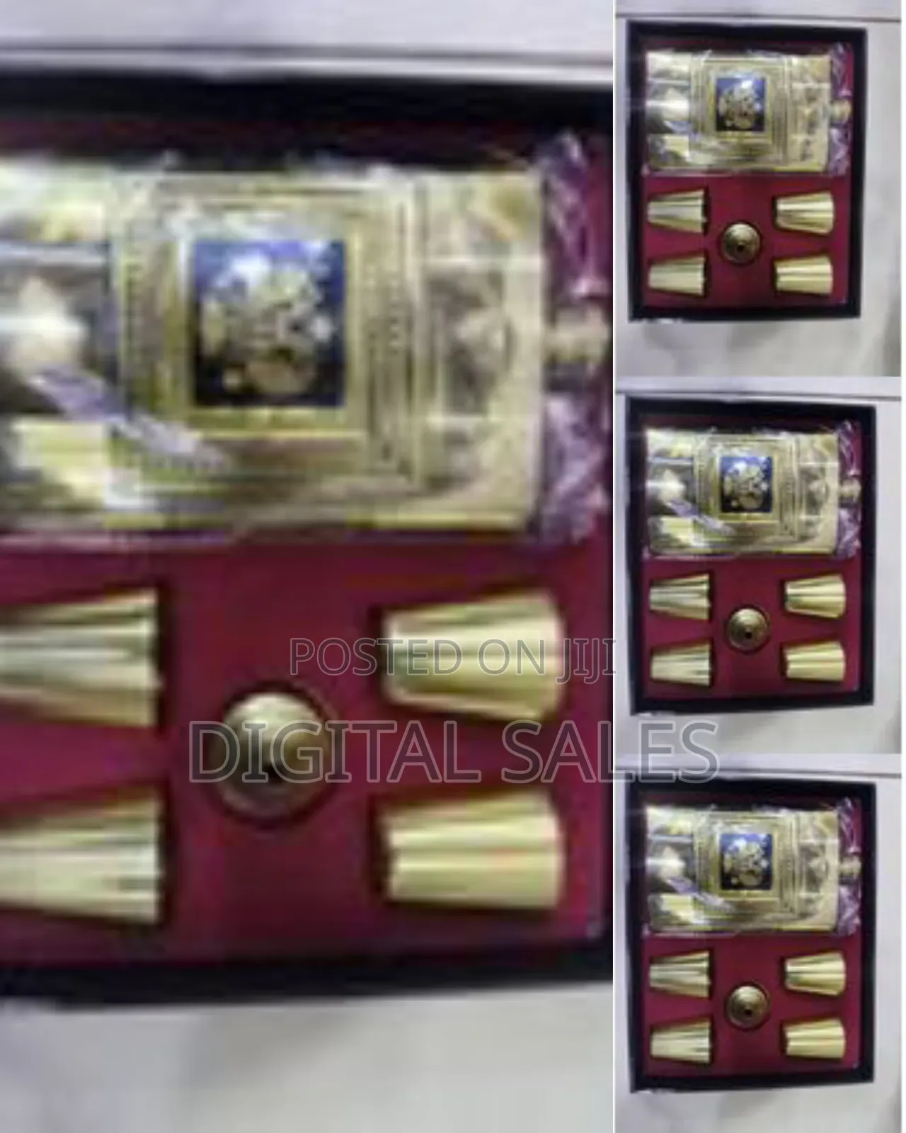 Golden Hip Flask Gift Set