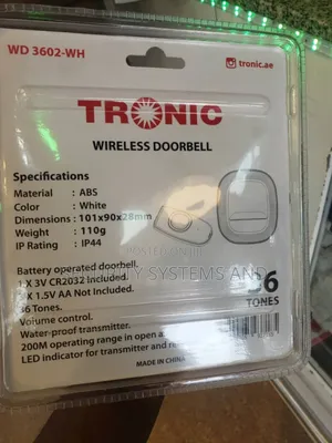 Bells Description Tronic Wireless Doorbell (Wd 3602-wh)