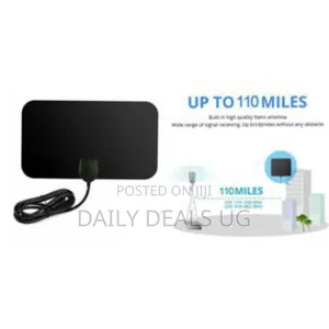 Ultra-Thin Indoor Hd Digital Tv Antenna - Multicolor