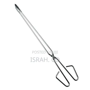 Long Handle Campfire Charcoal Tongs Outdoor Barbecue Carbon Clip