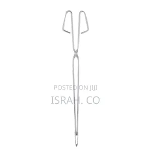 Long Handle Campfire Charcoal Tongs Outdoor Barbecue Carbon Clip
