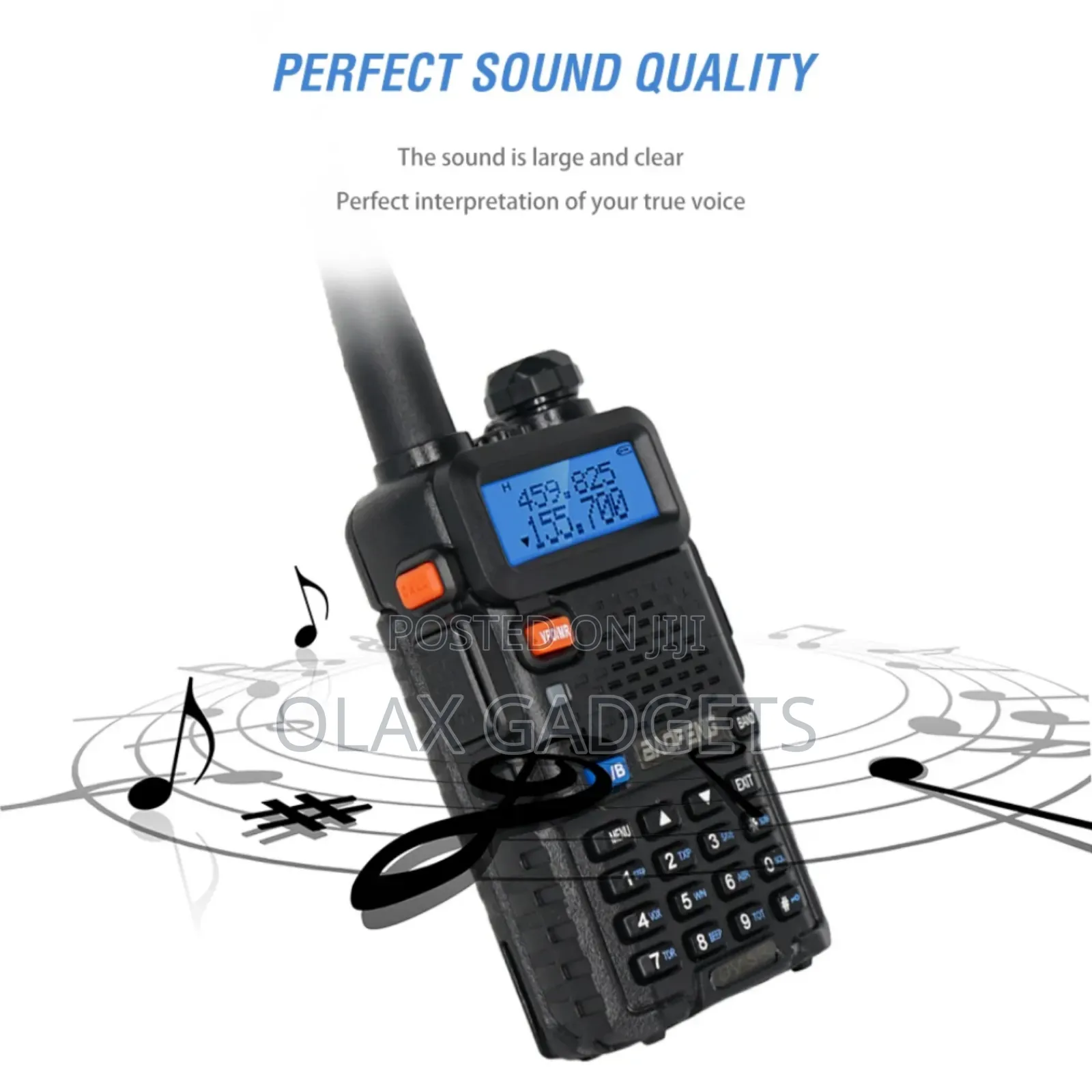1pc of Baofeng Uv-5r Two Way Radio Dual Band Walkie Talkie