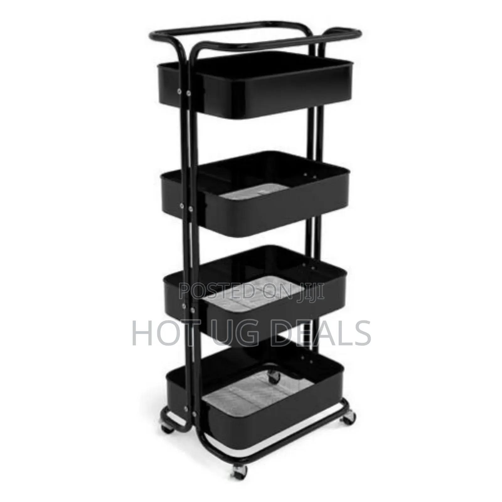 4 Tier Kitchen,Bedroom, Bathroom Storage Rack Basket Trolley Organizer